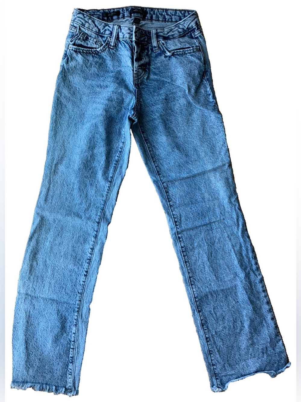 wild fable Blue Straight-Leg High-Rise Jeans
